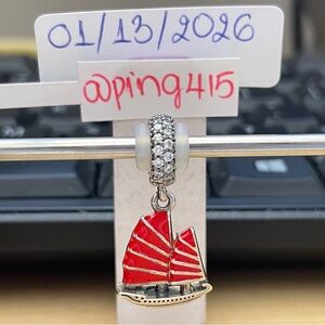 Pandora Chinese Junk Ship dangle